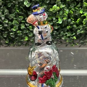 Source Unknown Festive Snowman Bell with Multicolor Accents